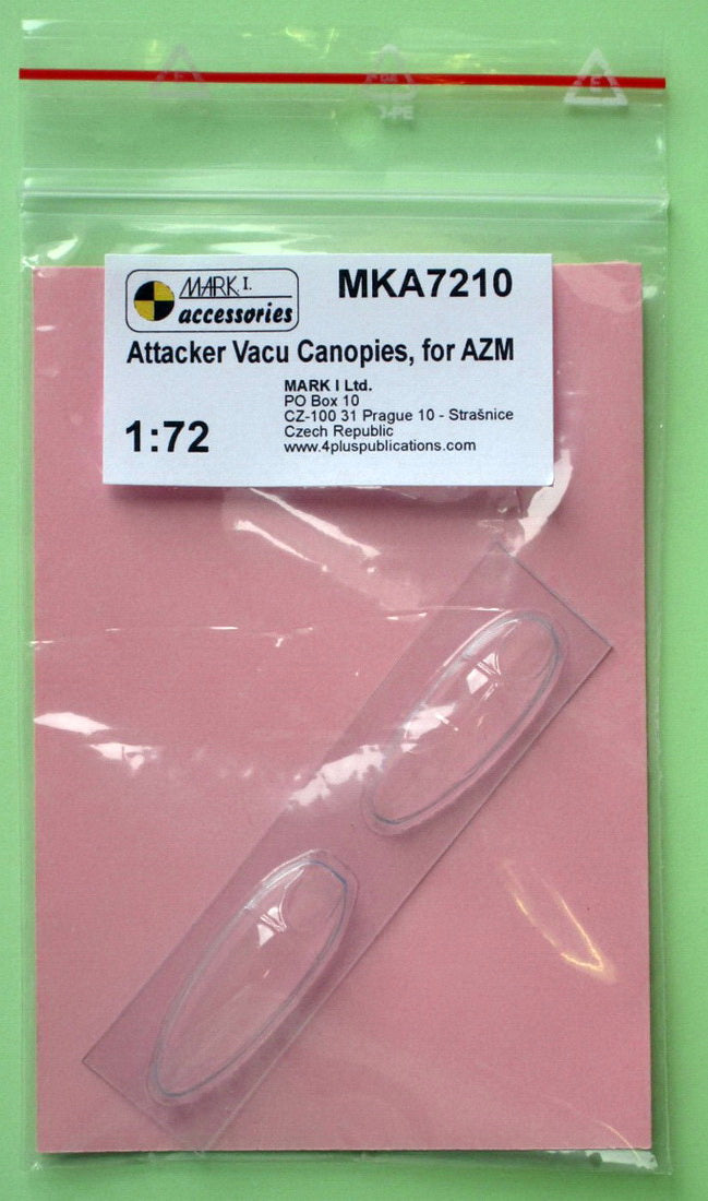 Mark I Models MKA7210 1:72 Supermarine Attacker F.1/FB.2 vacu canopy