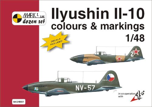 Mark I Guide MKD48001 Ilyushin Il-10 Colour and markings and decals 1:48