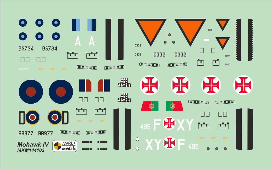 Mark I Models MKM144103 1:144 Mohawk IV/H-75A-7 'Overseas Service'
