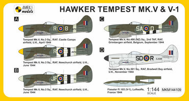 Mark I Models MKM144109 1:144 Hawker Tempest Mk.V series 1/2 'Doodlebug Chaser'