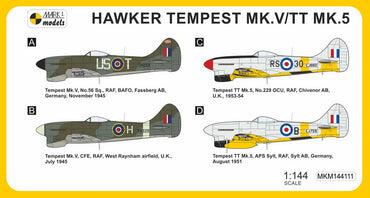 Mark I Models MKM144111 1:144 Hawker Tempest Mk.V/TT.5 'In final roles'