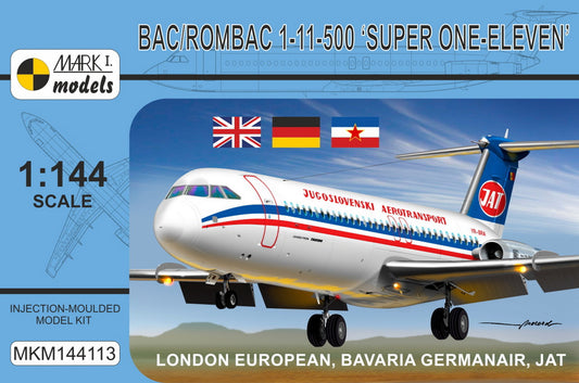 Mark I Models MKM144113 BAC/Rombac 1-11-500 JAT/Bavaria 1:144
