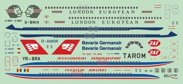 Mark I Models MKM144113 BAC/Rombac 1-11-500 JAT/Bavaria 1:144