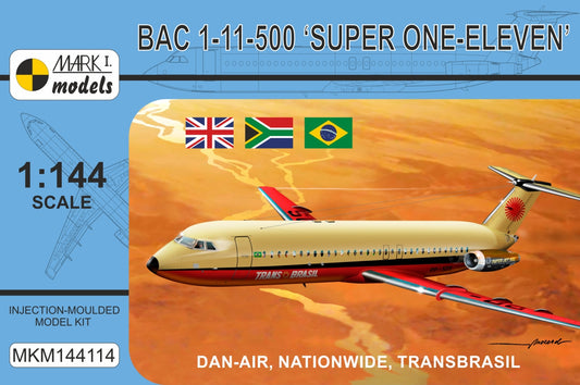 Mark I Models MKM144114 BAC 1-11-500 Dan-Air/Nationwide 1:144