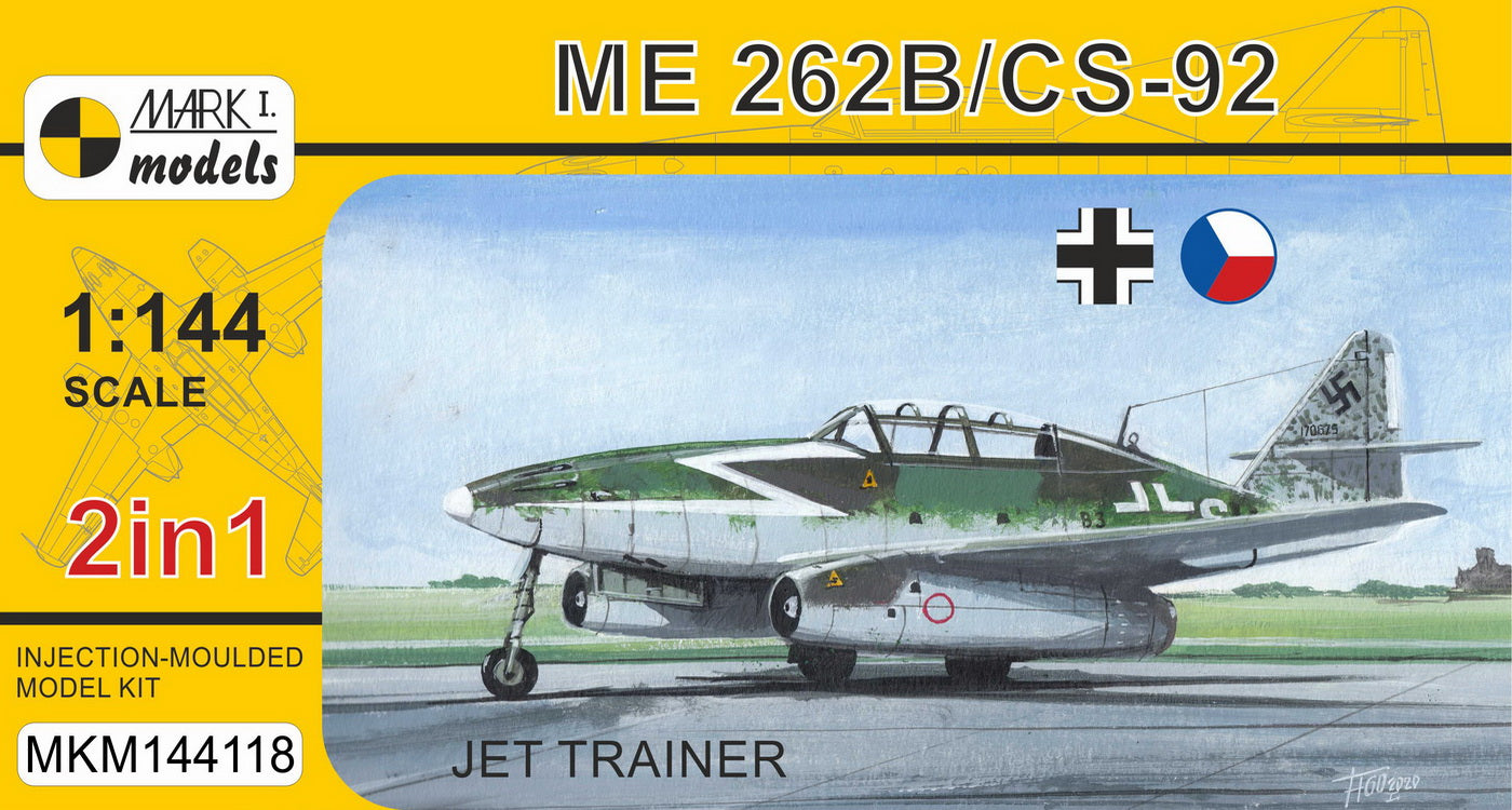Mark I Models MKM144118 1:144 Messerschmitt Me-262B Schwalbe 'Jet Trainer'