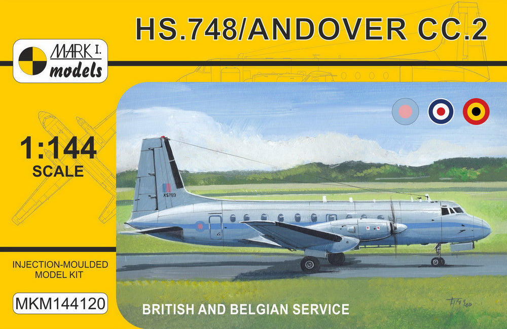 Mark I Models MKM144120 1:144 Hawker-Siddeley HS.748 Andover Military 'Europe'