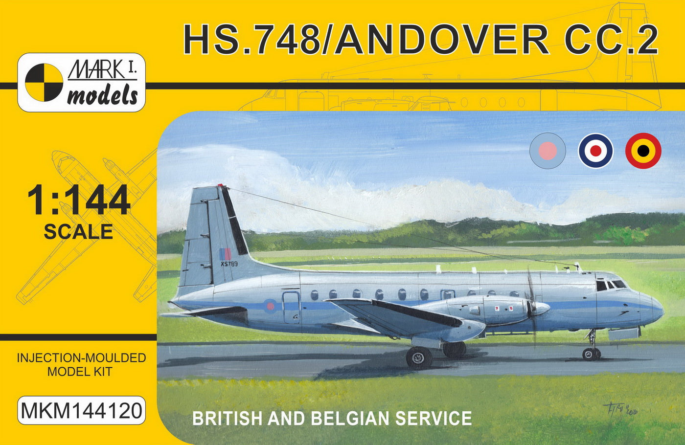 Mark I Models MKM144120 1:144 Hawker-Siddeley HS.748 Andover Military 'Europe'