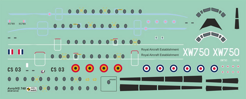 Mark I Models MKM144120 1:144 Hawker-Siddeley HS.748 Andover Military 'Europe'