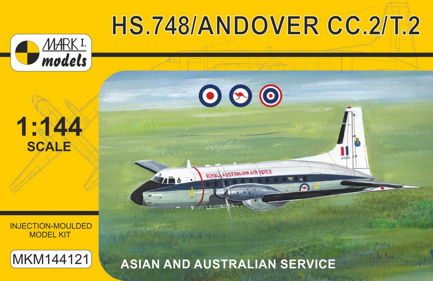 Mark I Models MKM144121 HS.748 Andover Asia/Australia 1:144