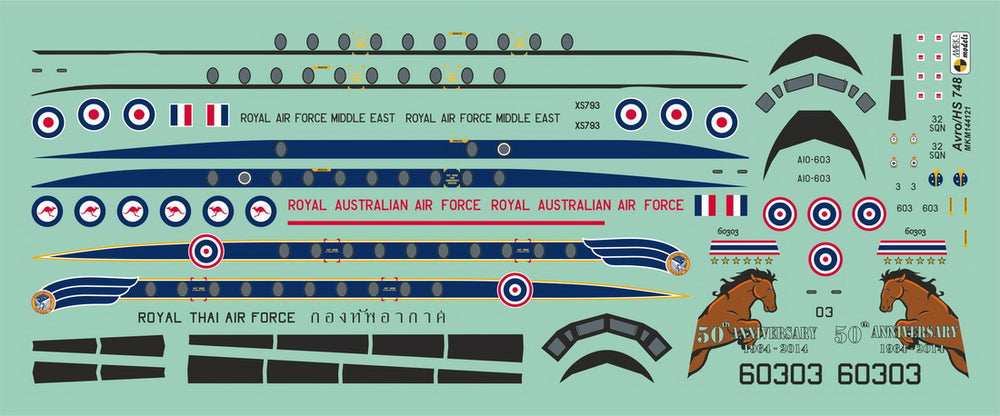 Mark I Models MKM144121 HS.748 Andover Asia/Australia 1:144