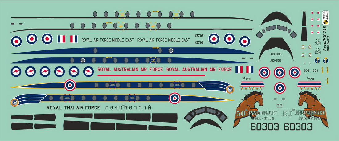 Mark I Models MKM144121 HS.748 Andover Asia/Australia 1:144