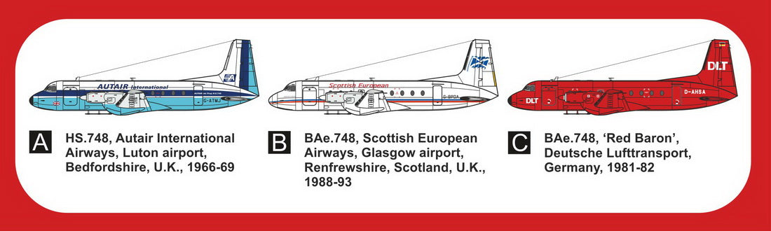 Mark I Models MKM144122L HS.748/BAe.748 Civil Livery 1:144
