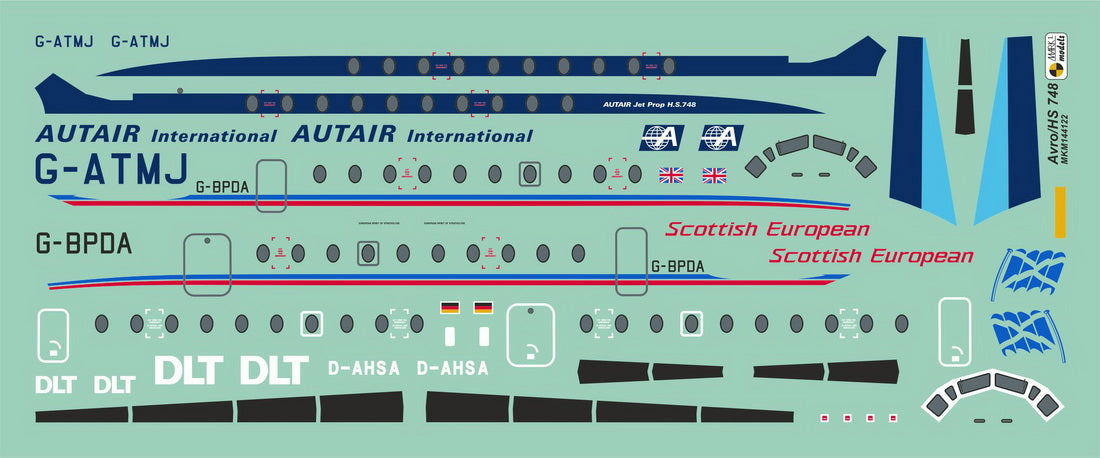Mark I Models MKM144122L HS.748/BAe.748 Civil Livery 1:144