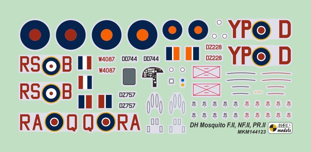 Mark I Models MKM144123 Mosquito NF/F/PR.II Intruder 1:144