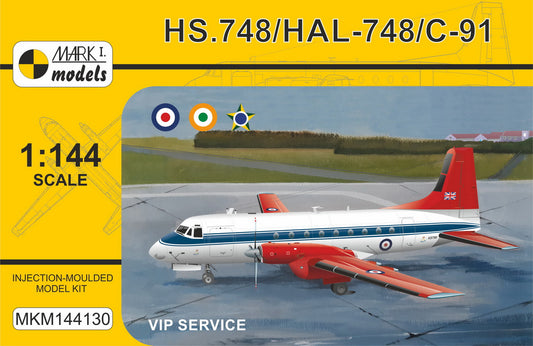 Mark I Models MKM144130 1:144 Hawker-Siddeley HS.748/HAL-748/C-91 'VIP Service'