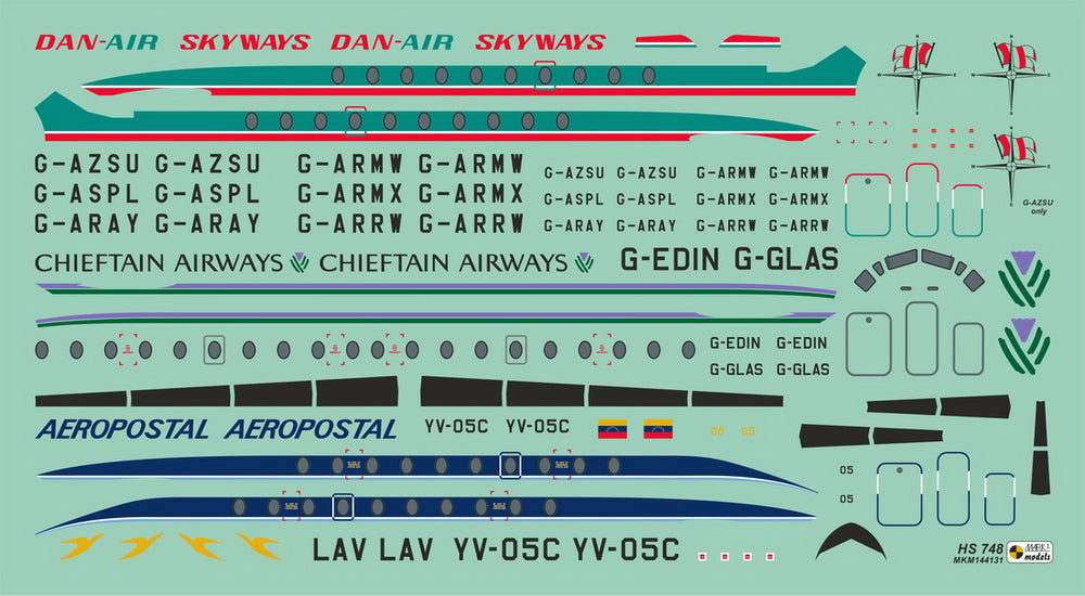 Mark I Models MKM144131 1:144 Hawker-Siddeley HS.748 'The Budgie'