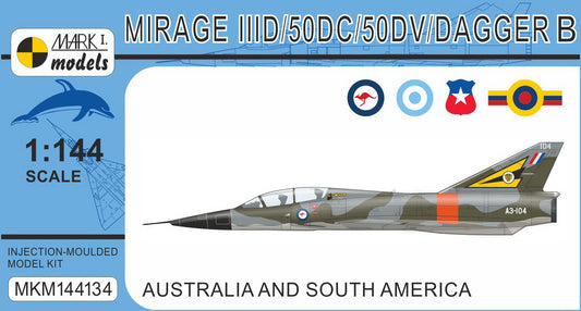 Mark I Models MKM144134 Mirage IIID/Dagger B S. America 1:144