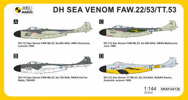 Mark I Models MKM144136 Sea Venom FAW.22/53 Far East 1:144