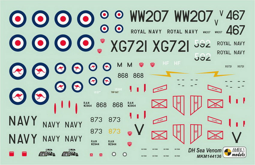 Mark I Models MKM144136 Sea Venom FAW.22/53 Far East 1:144