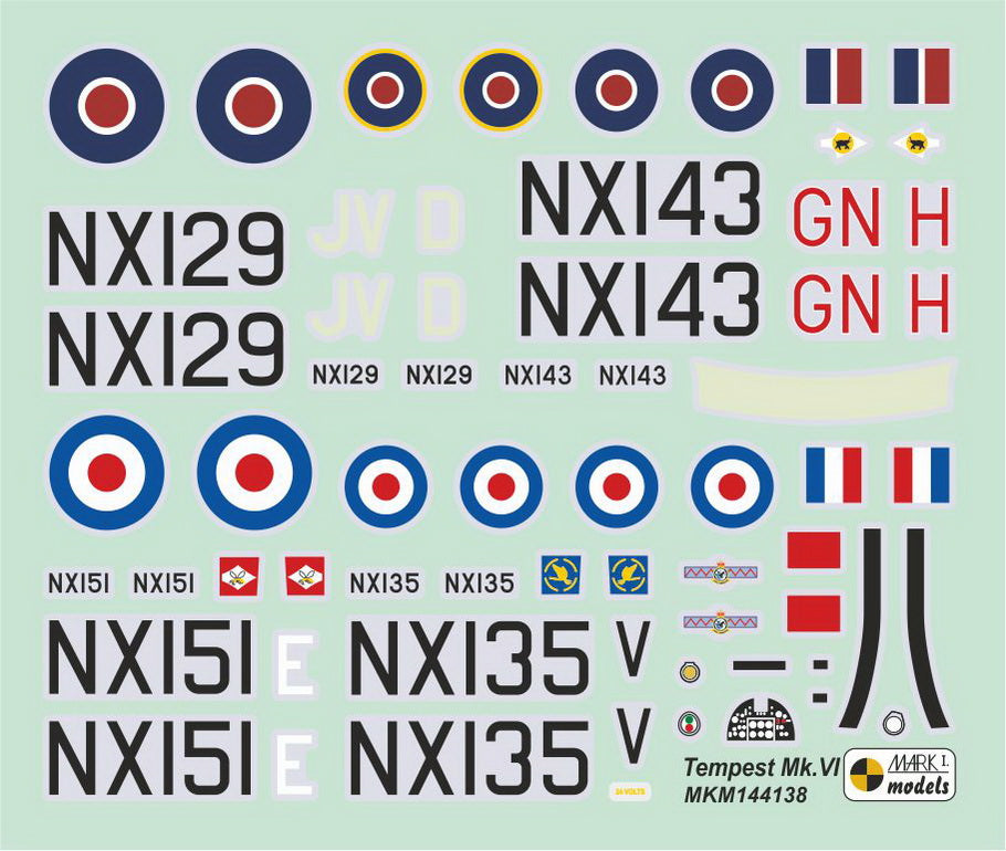 Mark I Models MKM144138 Hawker Tempest F.6 Middle East 1:144