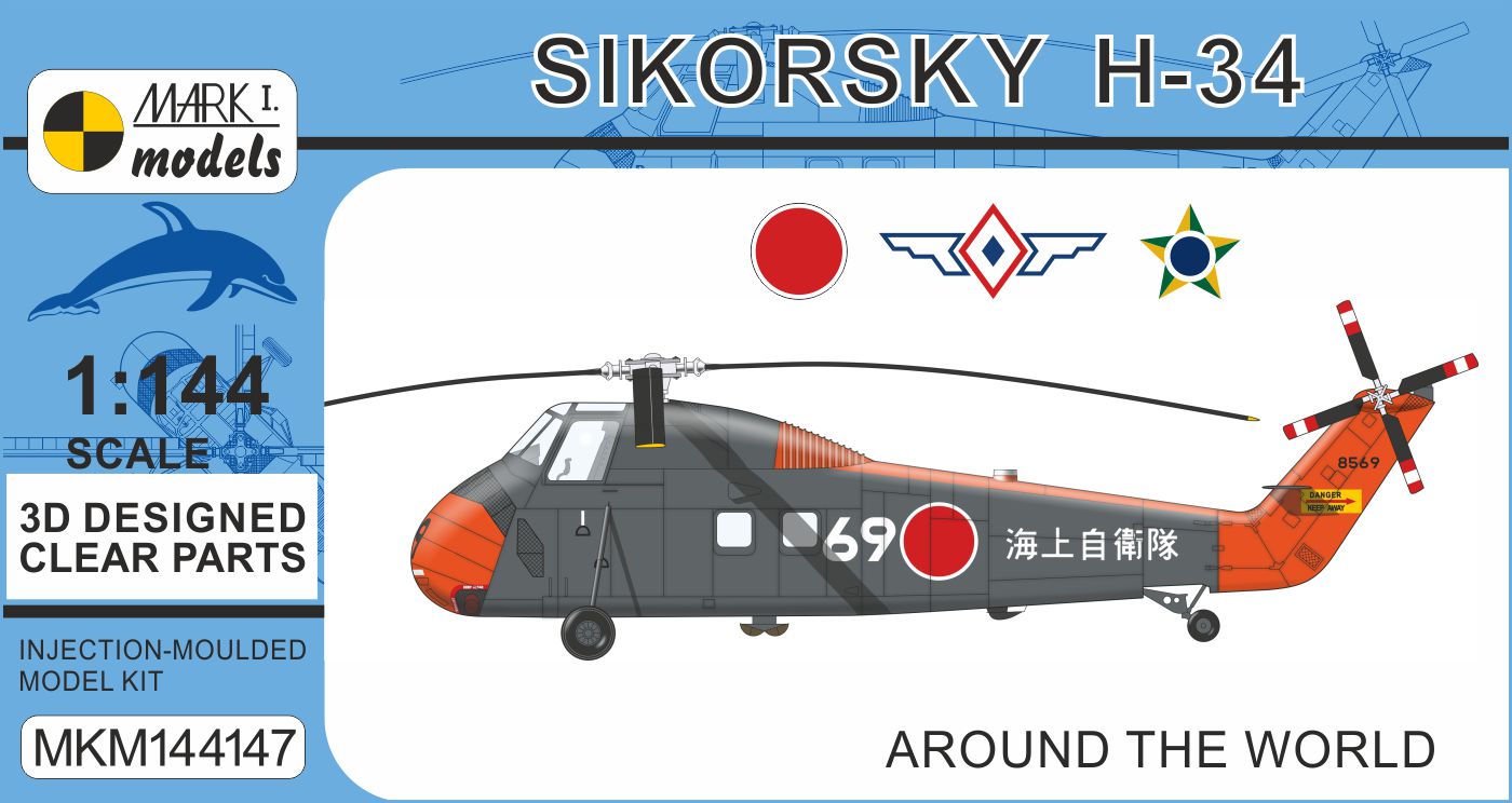 Mark I Models MKM144147 1:144 Sikorsky H-34 Around the World 1 kit incl. boxed