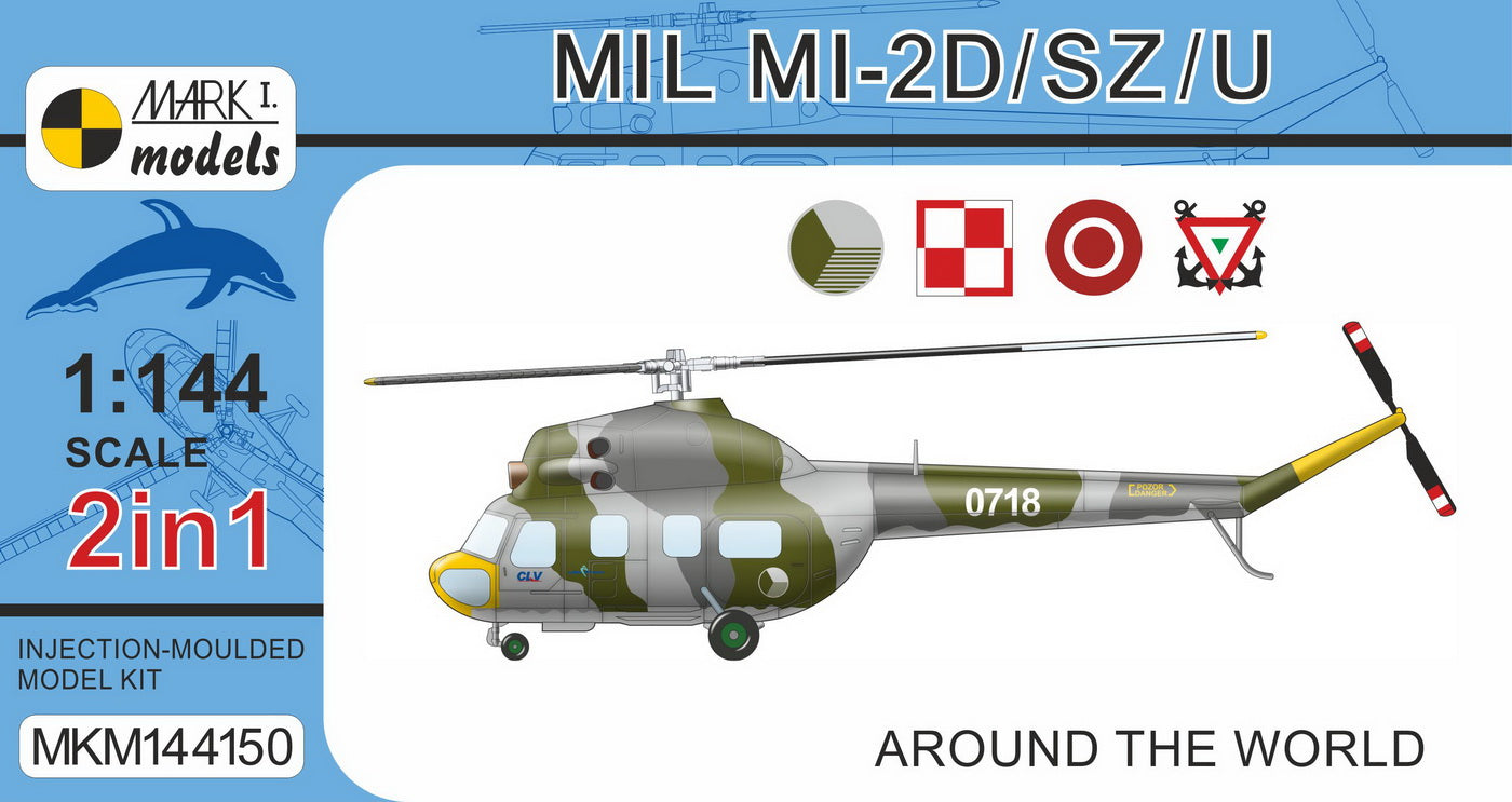 Mark I Models MKM144150 1:144 Mil Mi-2 Hoplite 'Around the World'