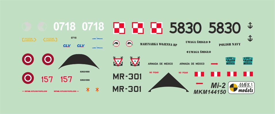 Mark I Models MKM144150 1:144 Mil Mi-2 Hoplite 'Around the World'