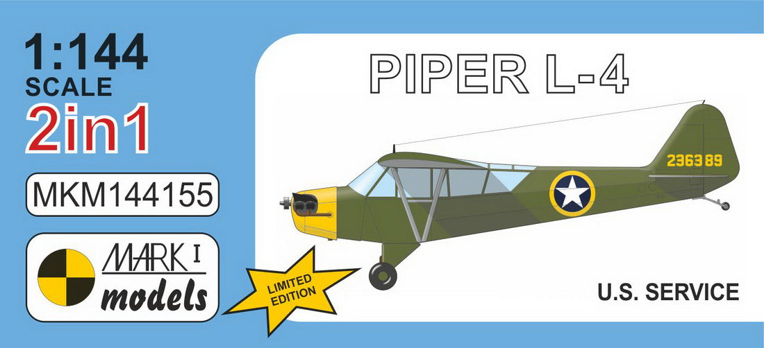 Mark I Models MKM144155 1:144 Piper L-4 'US Service'