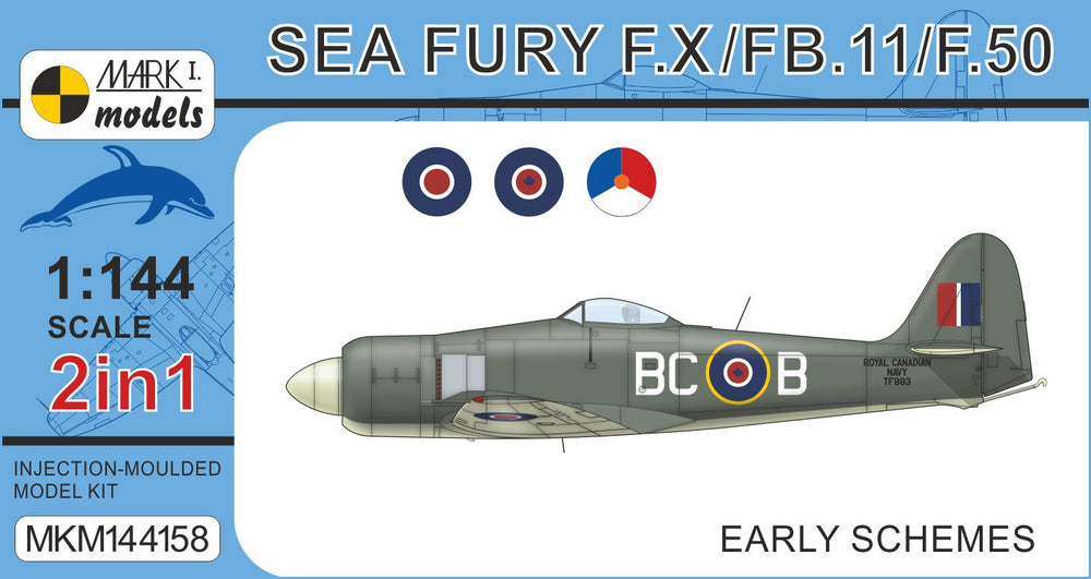 Mark I Models MKM144158 1:144 Hawker Sea Fury F.X/FB.11/F.50 'Early Schemes'