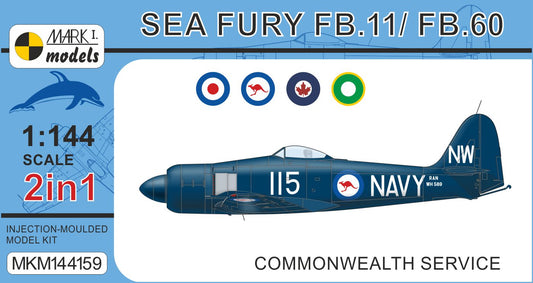 Mark I Models MKM144159 1:144 Hawker Sea Fury FB.11/FB.60 'Commonwealth Service'