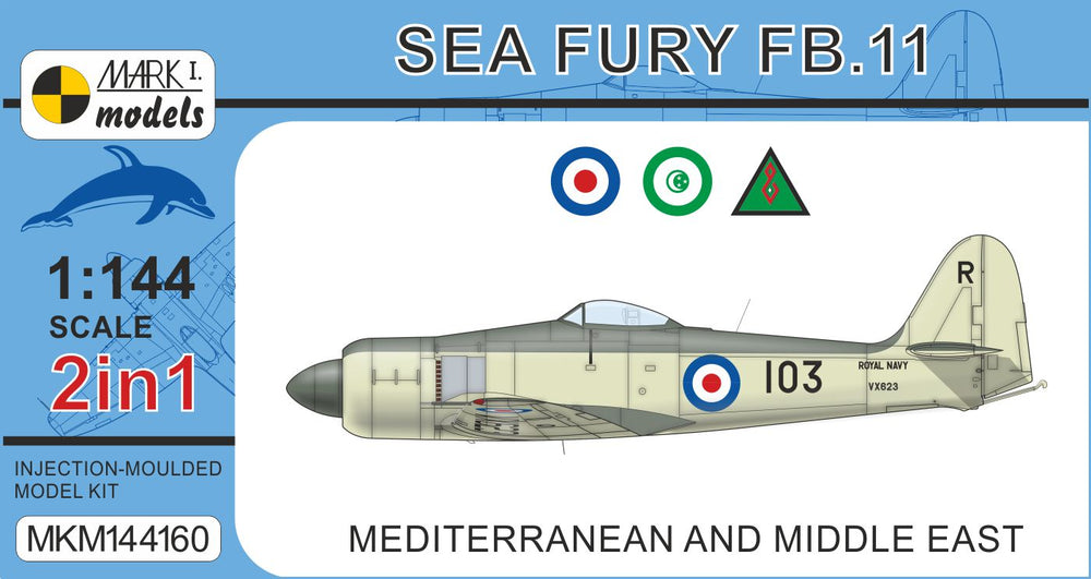 Mark I Models MKM144160 1:144 Hawker Sea Fury FB.11 Mediterranean & Middle East