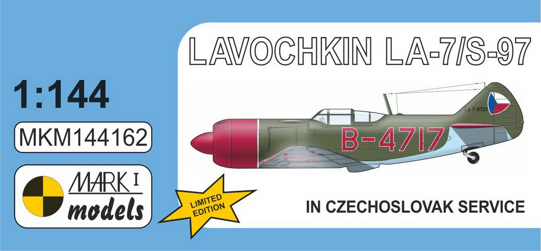 Mark I Models MKM144162 1:144 Lavochkin La-7/S-97 In Czechoslovak Service bagged