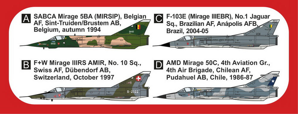 Mark I Models MKM144168L 1:144 Dassault_Mirage III & 5 'Canards' bagged