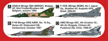 Mark I Models MKM144168L 1:144 Dassault_Mirage III & 5 'Canards' bagged