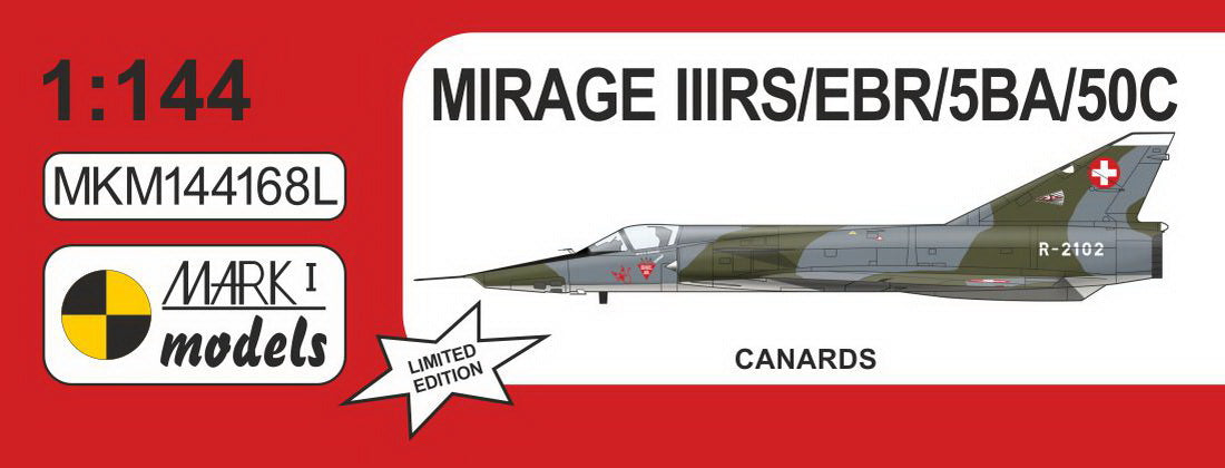 Mark I Models MKM144168L 1:144 Dassault_Mirage III & 5 'Canards' bagged