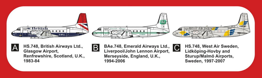 Mark I Models MKM144172L HS.748/BAe.748 Civilian Skies 1:144