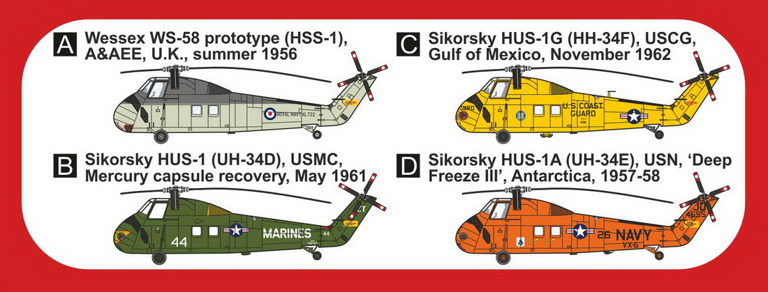 Mark I Models MKM144173L Sikorsky H-34 Special Service 1:144