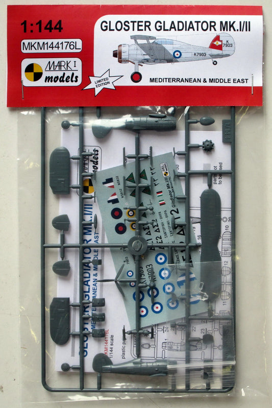 Mark I Models MKM144176L Gloster Gladiator Med/Mid East 1:144