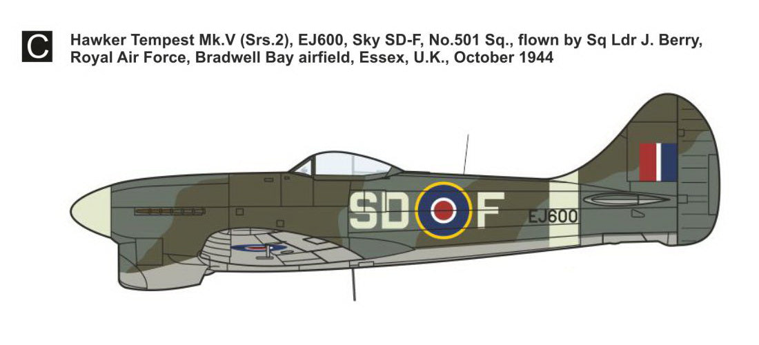 Mark I Models MKM144177 Hawker Tempest Mk.V Fighter Aces 1:144