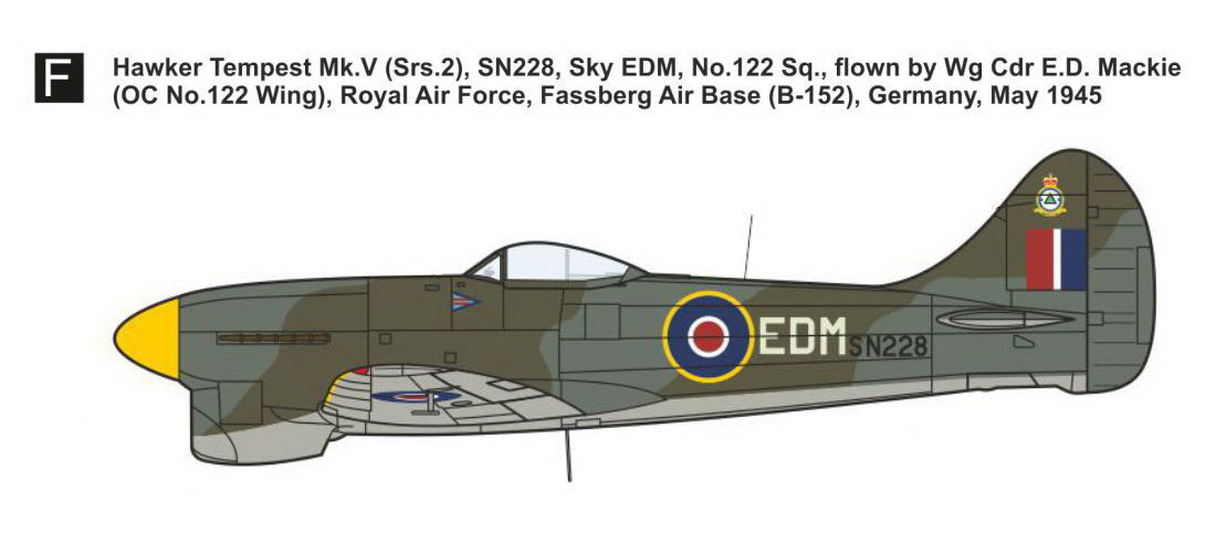 Mark I Models MKM144177 Hawker Tempest Mk.V Fighter Aces 1:144