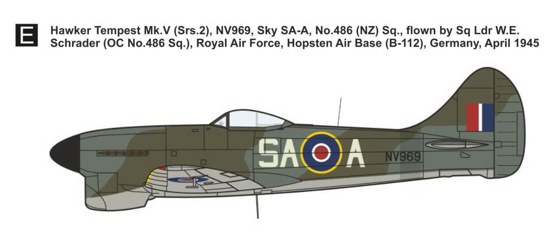 Mark I Models MKM144177 Hawker Tempest Mk.V Fighter Aces 1:144