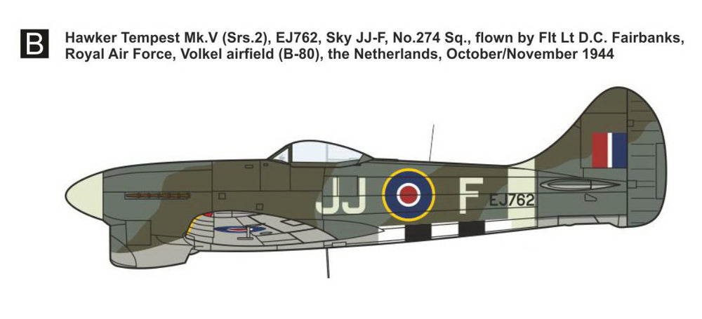 Mark I Models MKM144177 Hawker Tempest Mk.V Fighter Aces 1:144