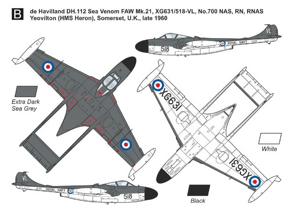 Mark I Models MKM144179 Sea Venom FAW.21/53 RN/RAN Service 1:144