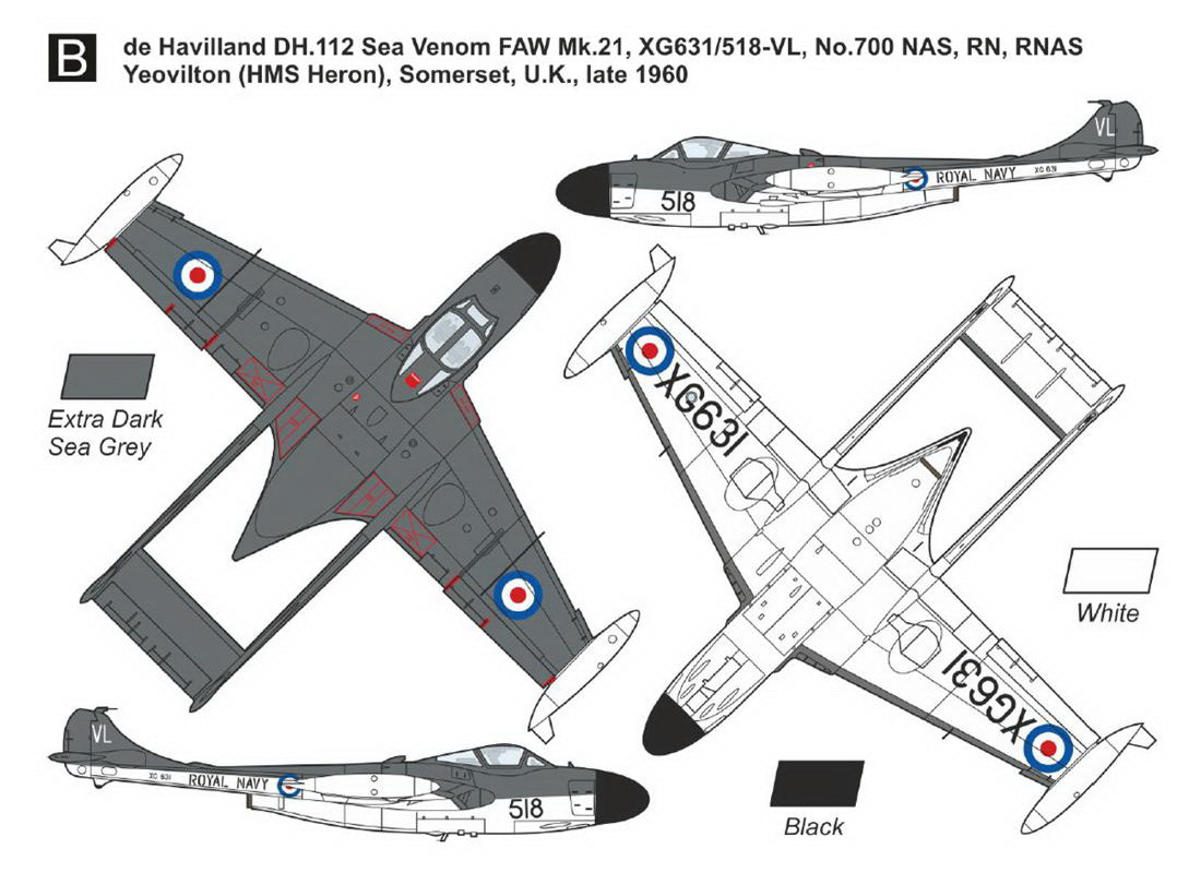 Mark I Models MKM144179 Sea Venom FAW.21/53 RN/RAN Service 1:144