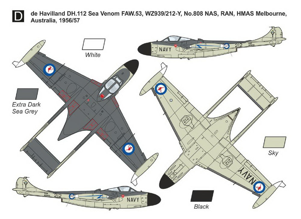 Mark I Models MKM144179 Sea Venom FAW.21/53 RN/RAN Service 1:144