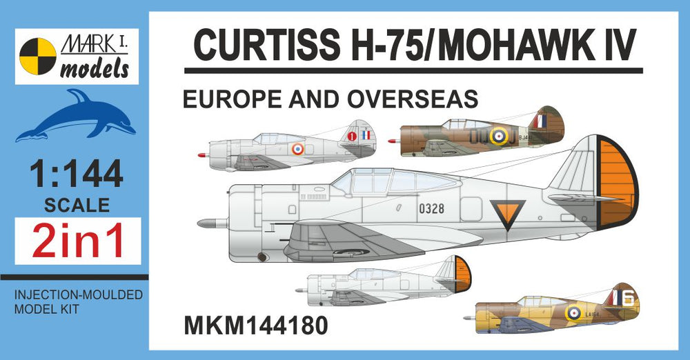 Mark I Models MKM144180 Curtiss H-751/75A-7 Mohawk IV 1:144