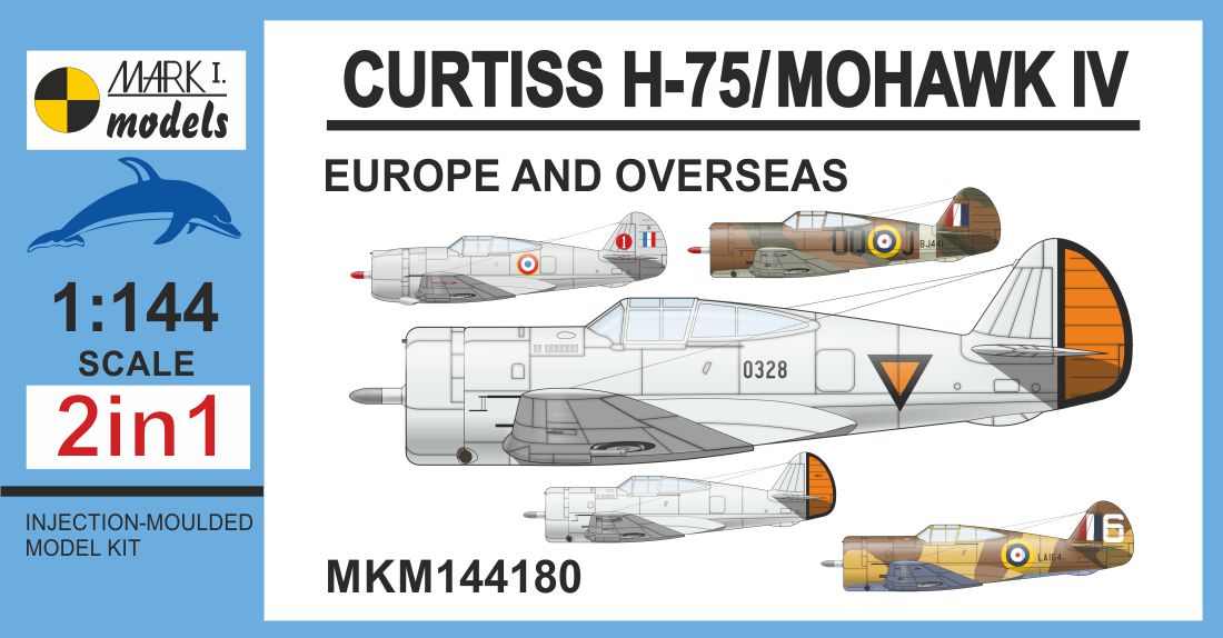 Mark I Models MKM144180 Curtiss H-751/75A-7 Mohawk IV 1:144