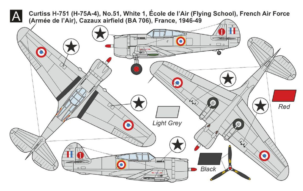 Mark I Models MKM144180 Curtiss H-751/75A-7 Mohawk IV 1:144