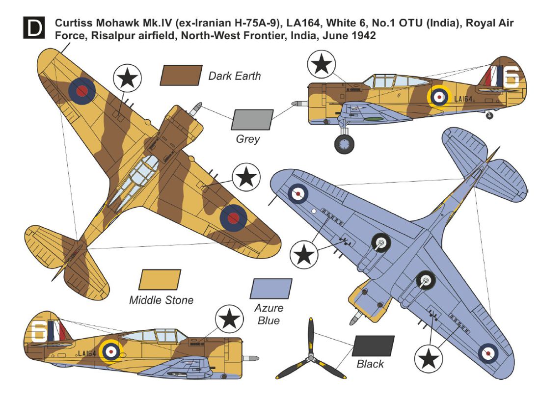 Mark I Models MKM144180 Curtiss H-751/75A-7 Mohawk IV 1:144