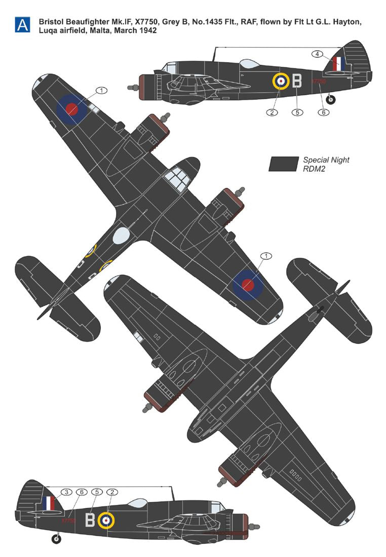 Mark I Models MKM144181 Bristol Beaufighter RAF Aces 1:144